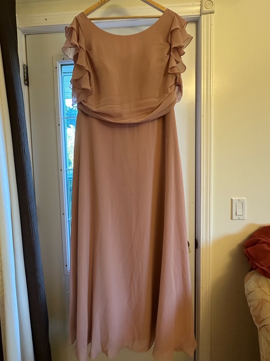JJs House Dresses & Skirts - JJs House Dusty Rose Ruffle Sleeve Maxi Dress